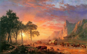  west - Albert Bierstadt le sentier de l’oregon Far West